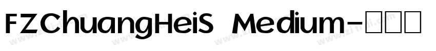 FZChuangHeiS Medium字体转换